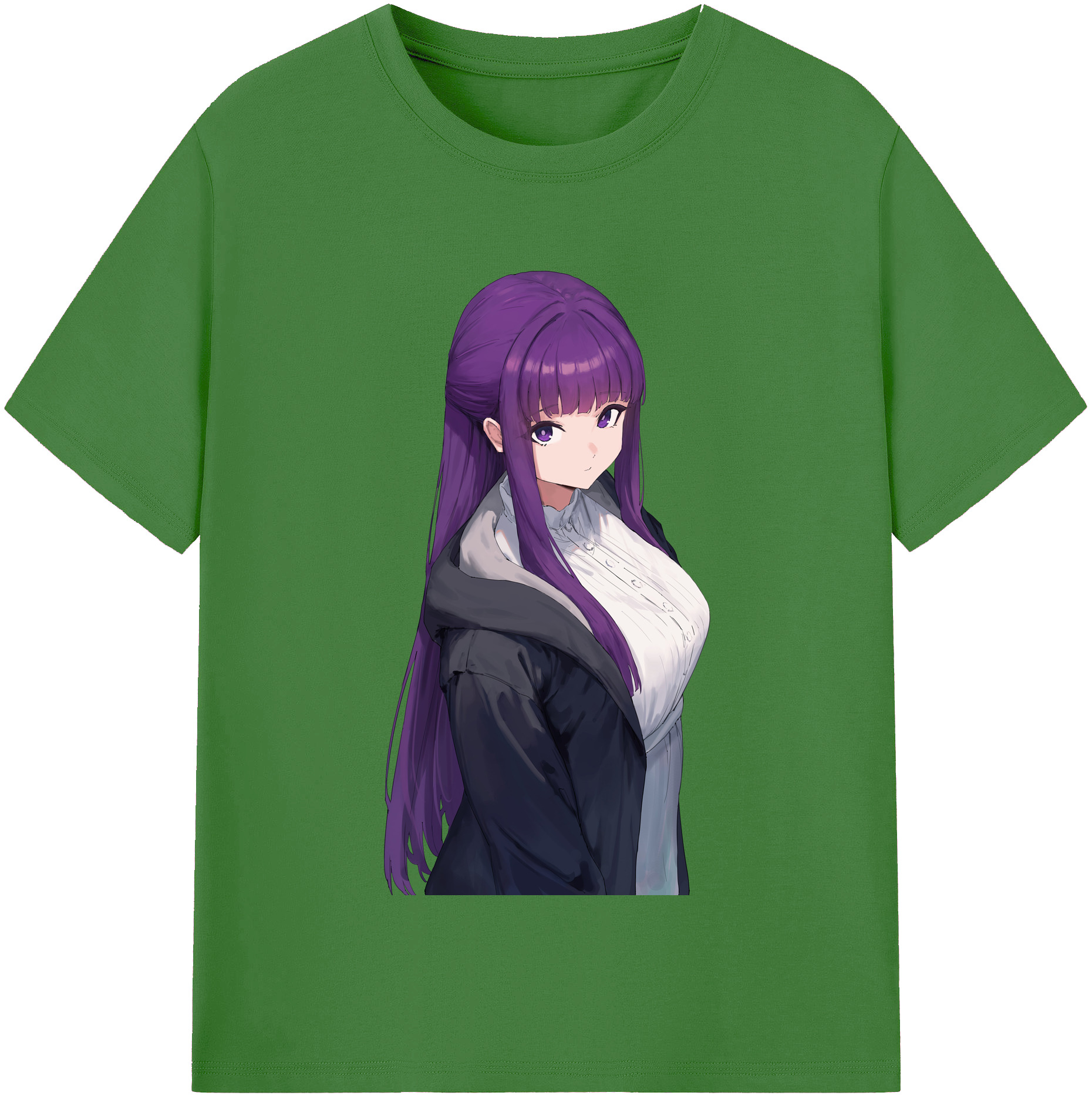 （画像用） 葬送のフリーレン Frieren レディースカジュアルプリントTシャツ（綿100％）